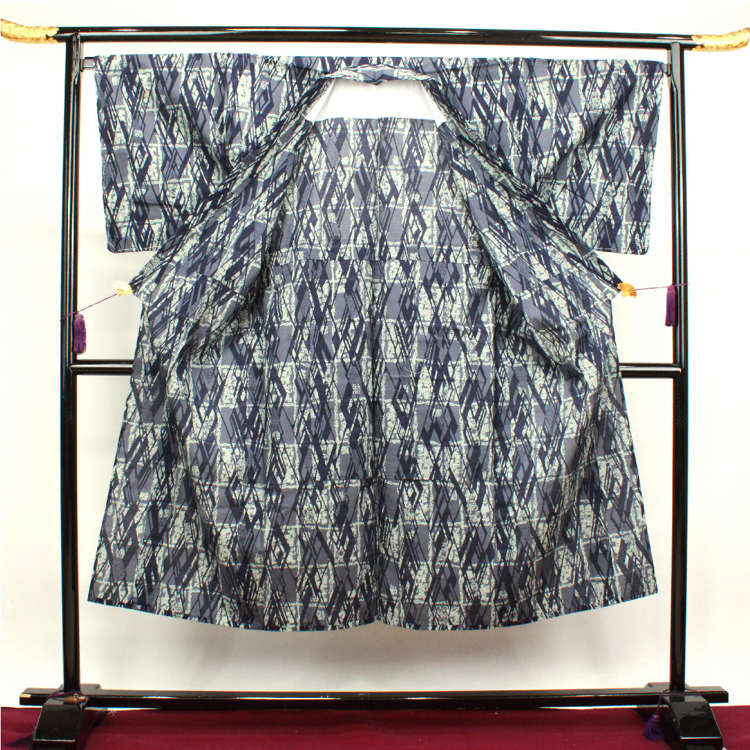 Men's Yukata Geometric Pattern Cotton S Rank Unlined 143cm length 70cm sleeve-to-shoulder gradient 1118001972199