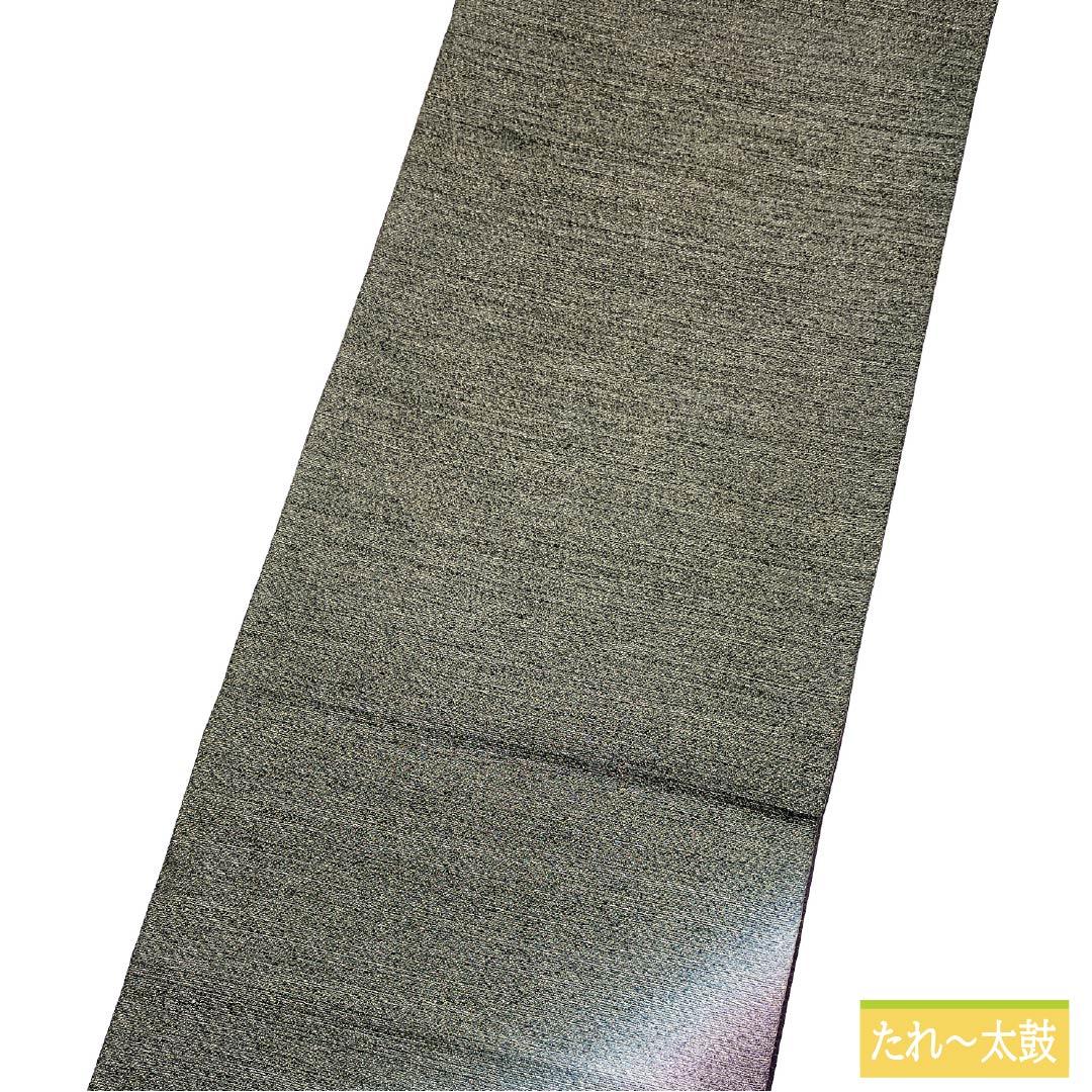 Pure silk obi in Hatobairo (dove feather) color, length 434cm, S rank, accent pattern, semi-formal, purple, 1123014812320