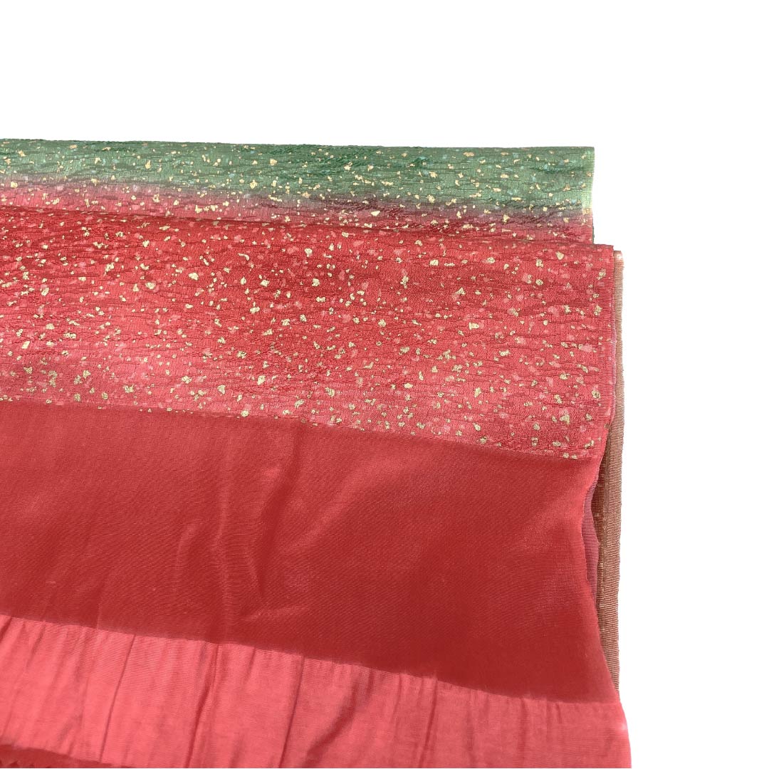 帯揚げ 正絹 Sランク セミフォーマル 紅絹色(もみいろ) タタキ染 長さ約174cm 幅約28cm 赤系 1136004932912