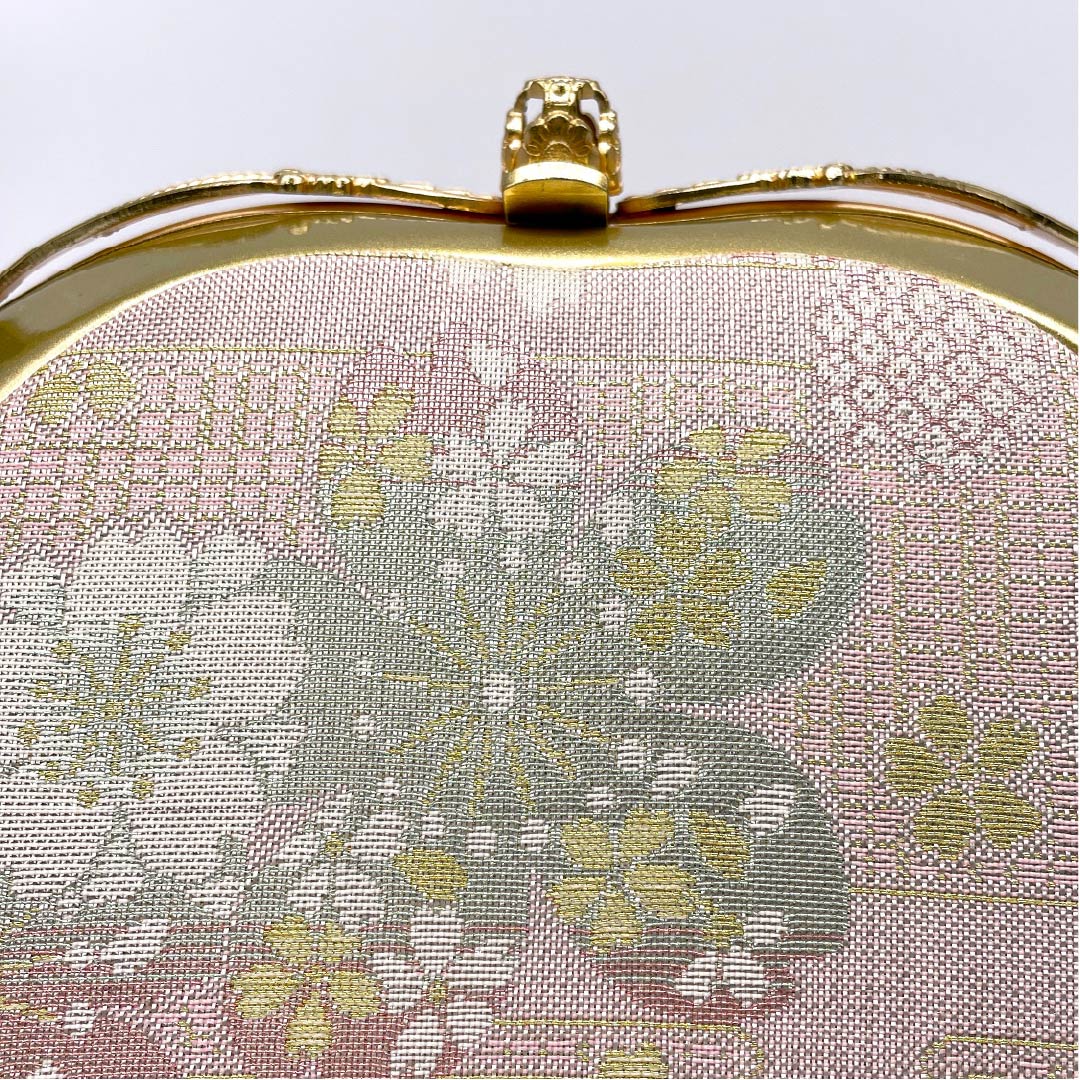 Formal Japanese style bag, niwaumeiro, cherry blossom, floral pattern, cute, pink, S rank, 113900021213