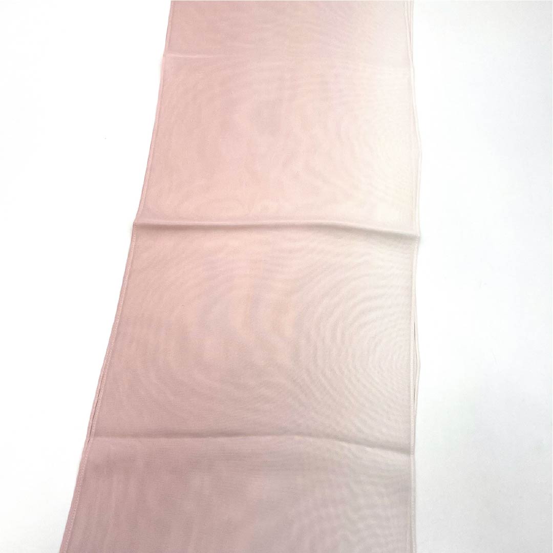(Like New) Pure Silk Obiage (Sash) - Semi-Formal, Gradient Red (Arasomeiro) - Summer Style, Approximately 180cm Long, 29.5cm Wide, Pink, Product Number: 1136002151913