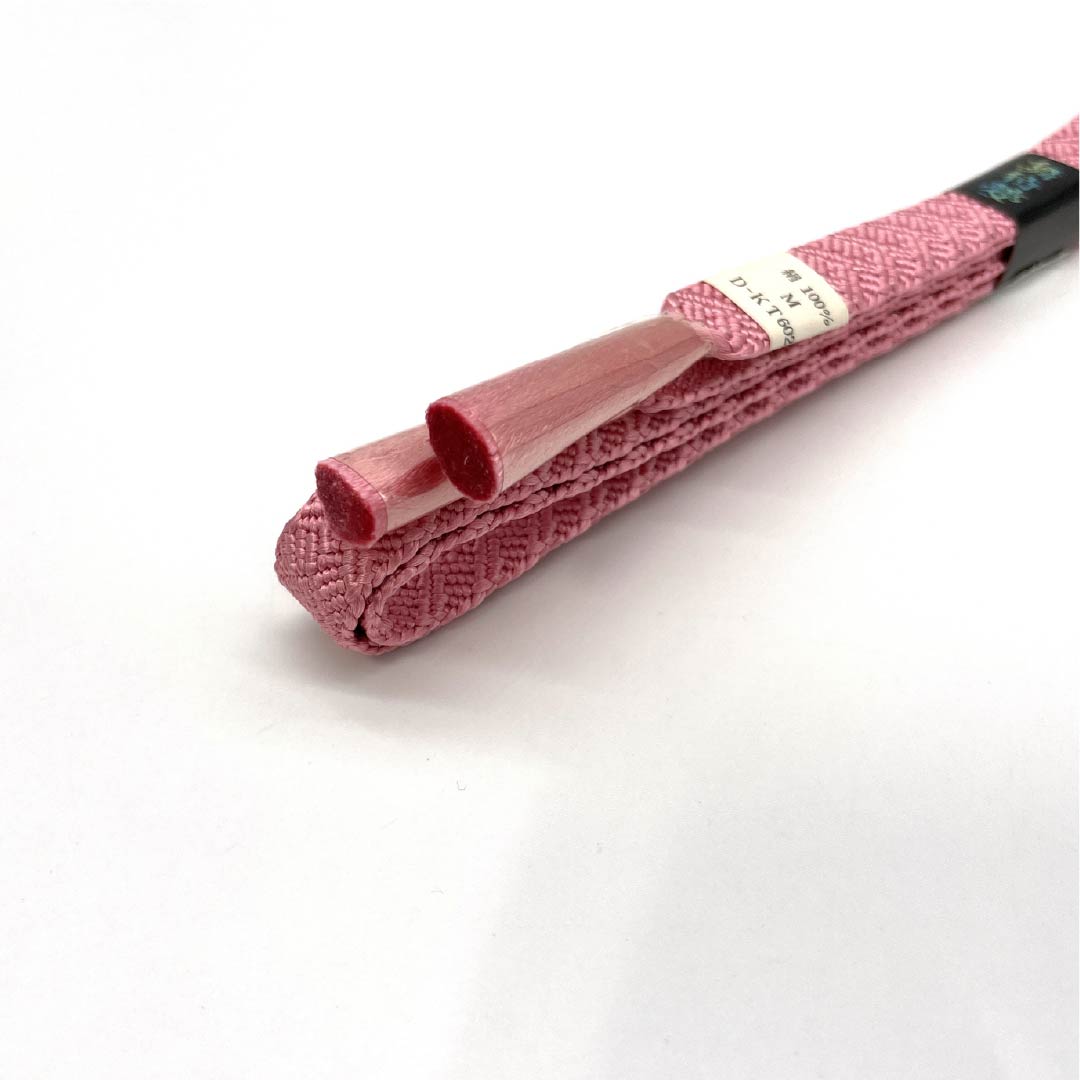 (Like New) Silk Obi-jime (Sleeve Band) - S-Rank, Medium Crimson (Nakano Kurenai Iro) - Length: Approx. 164cm, Width: Approx. 1.5cm, Casual, Pink, Item Number: 1135005302313