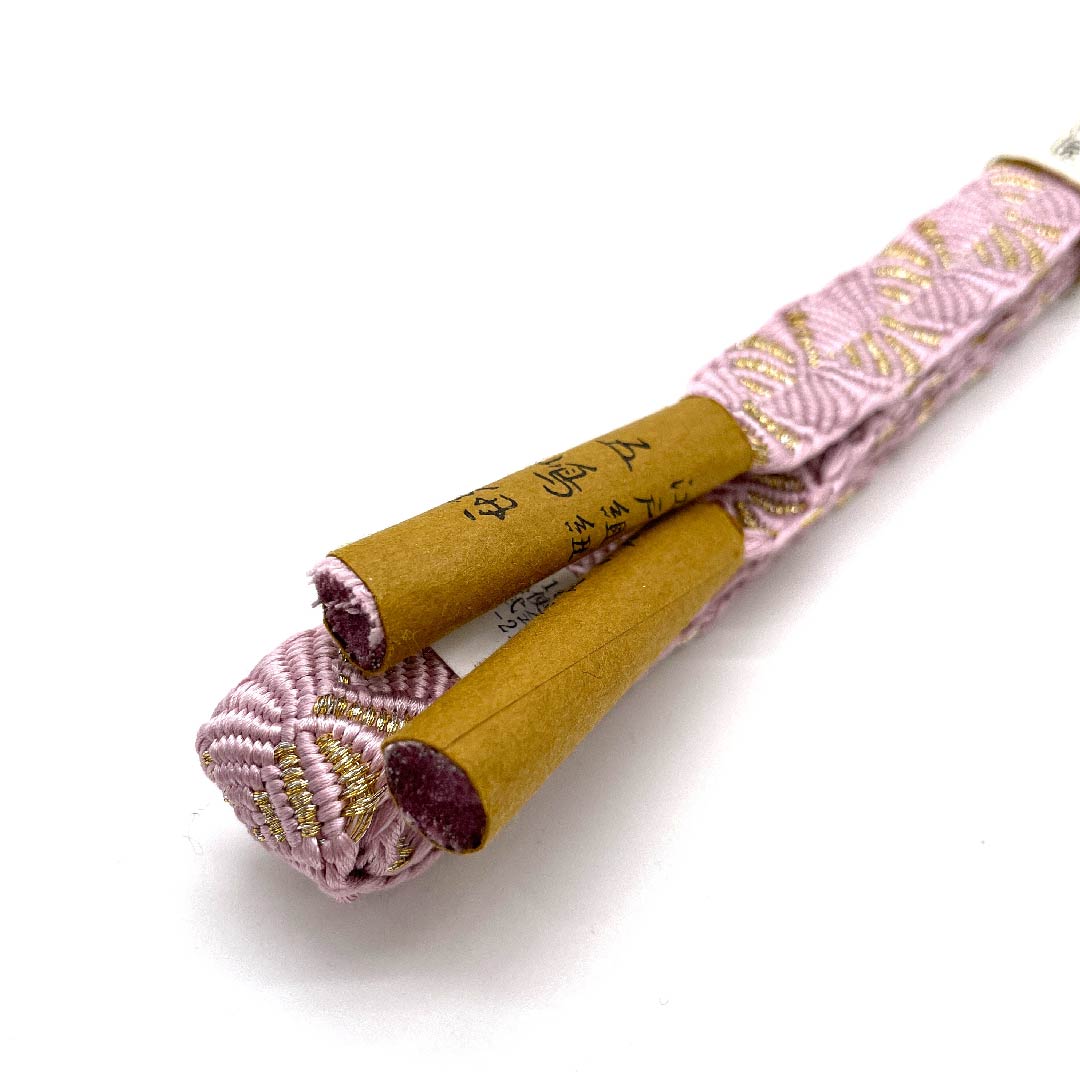 (新古品) 帯締め 正絹 四分紐 虹色(にじいろ) 五嶋紐 江戸組紐 金属糸使用 長さ約162cm 幅約1.7cm セミフォーマル Sランク 紫系 1135002352320