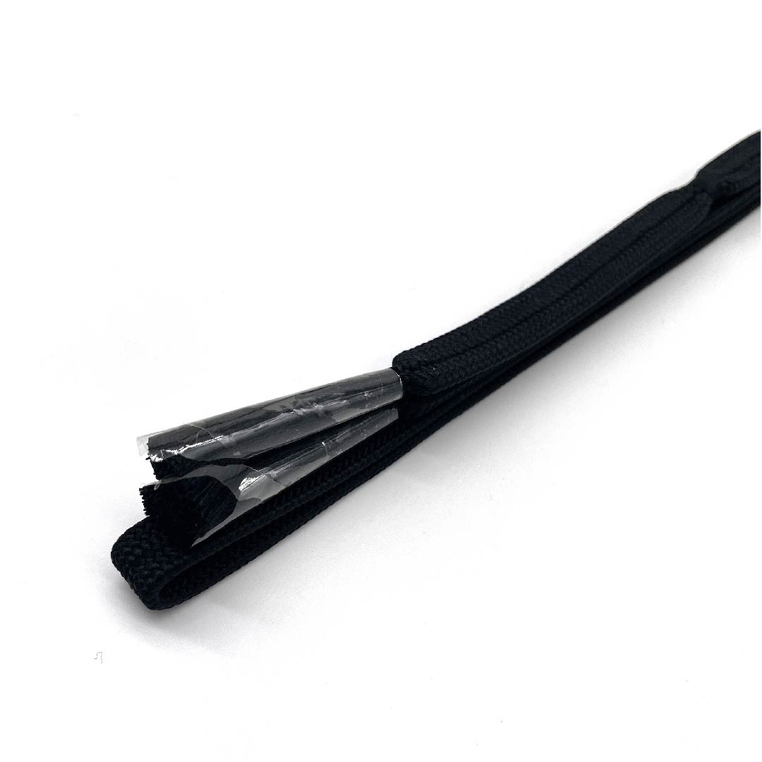 (New old stock) Obi-jime (belt fastener) made of pure silk, quarter-length cord, black color, new old stock, length approx. 156cm, width approx. 1.2cm, casual, S rank, black, 1135002632310
