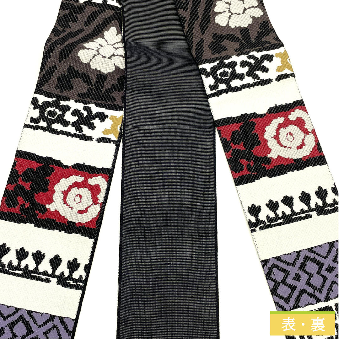 (Brand new, unused) Pure silk square obi with abstract patterns, full-length, 424cm long, 10cm wide, gradient pattern. Product number: 1134000601999