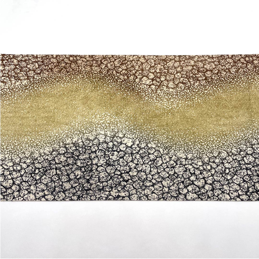 Fukuro Obi Gradient Stone Pavement Pattern Dyed Obi Length 486cm Pure Silk S Rank Full Length Semi-Formal Gradient Style 1123008122499