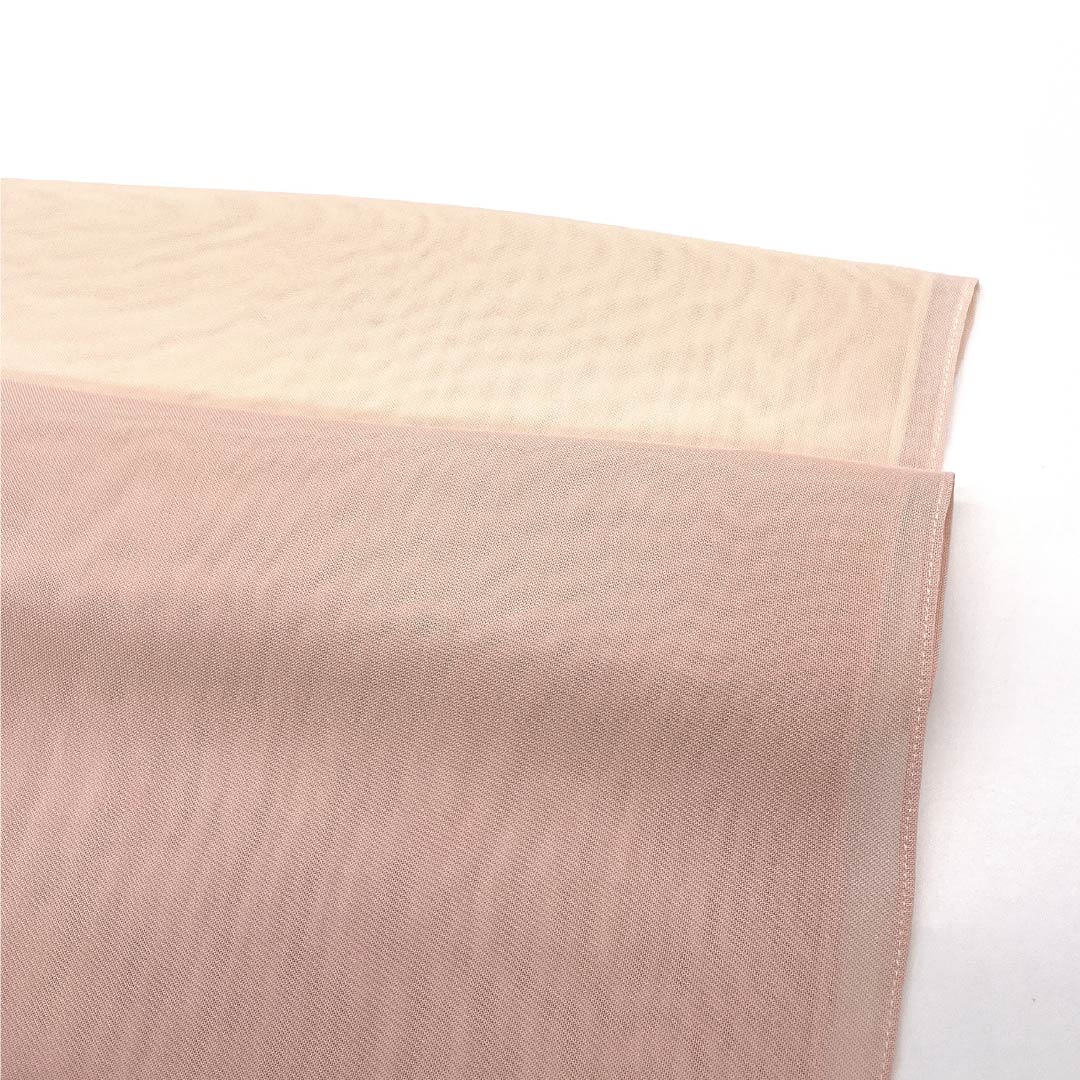 (新古品)帯揚げ 正絹 NEWランク セミフォーマル 乙女色(おとめいろ) 硫黄色(いおういろ) グラデーション 夏物 長さ約180cm 幅約29.5cm ピンク系 1136002211913