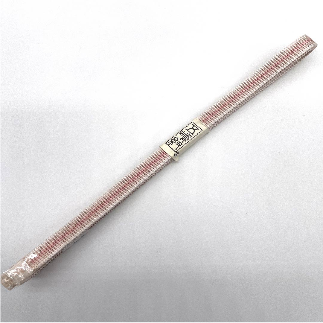 (新古品) 帯締め 正絹 三分紐 桜色(さくらいろ) 五嶋紐 新古品 長さ約130cm 幅約0.9cm カジュアル Sランク ピンク系 1135000782313
