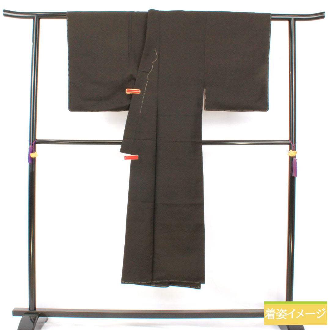 Men's pure silk, A-rank, length 139cm, sleeve length 66.5cm, chestnut color, lined, brown with basting threads, product number 1119001663314