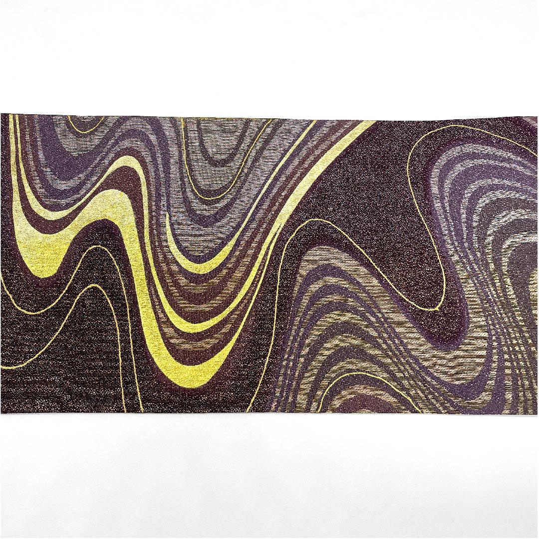 Fukuro Obi Futari Shizukairo (Futari Shizukairo) Reversible Flowing Water Scales Length 446cm Pure Silk S Rank Full Length Formal Purple 1123006662320
