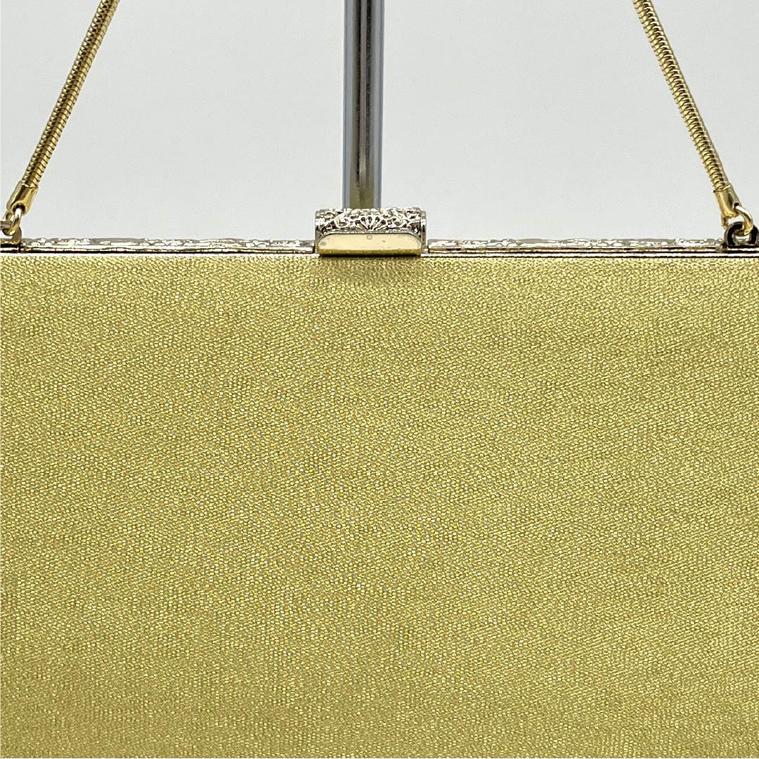 (Like New) Formal Zori and Bag Set, Grade A, 2-Way, Size S, Gold, 1133000303221