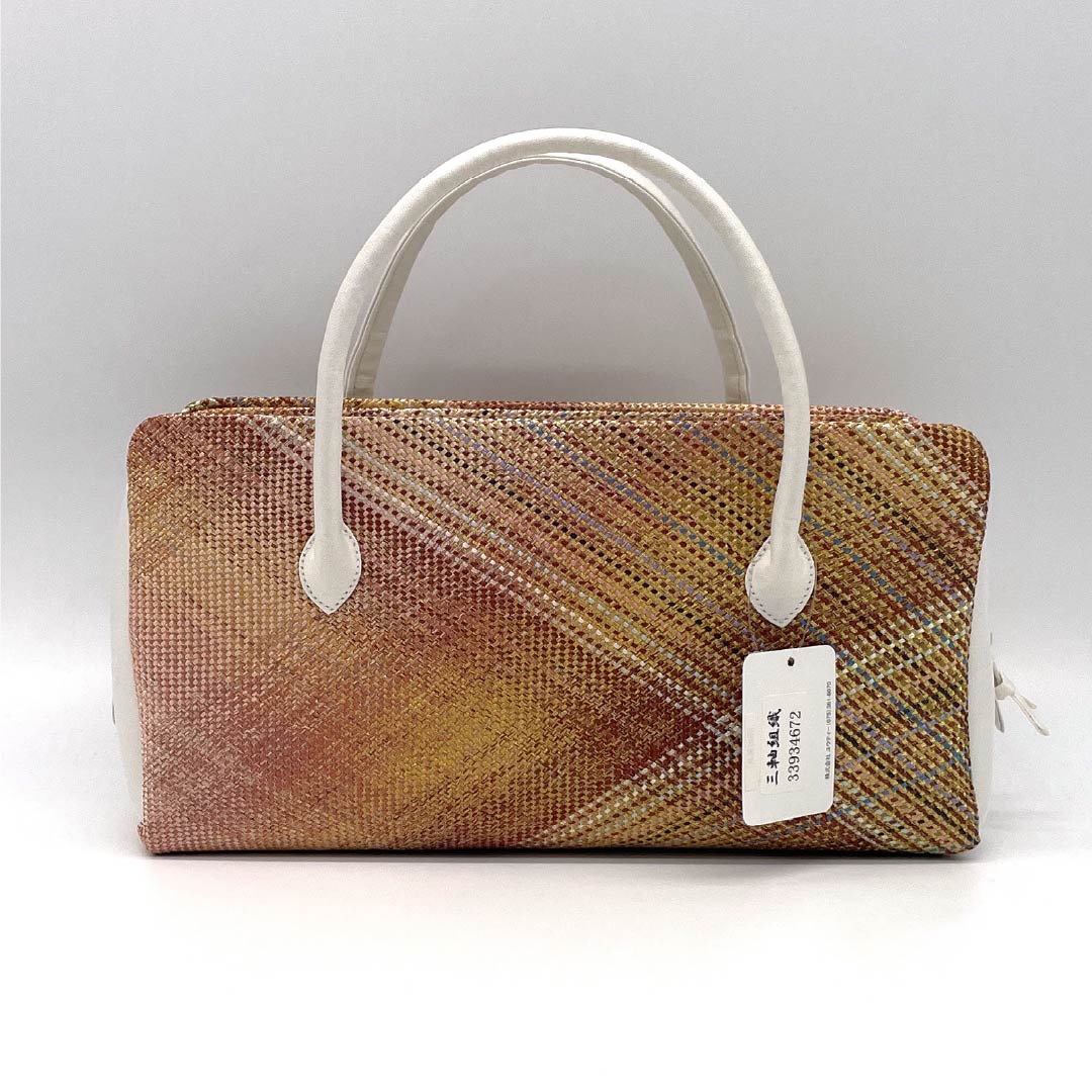 (Like New) Semi-Formal Japanese Bag, New Rank, Triaxial Weave Nishijin-ori Rikyu Bag, Gradient Pattern, 113900096199