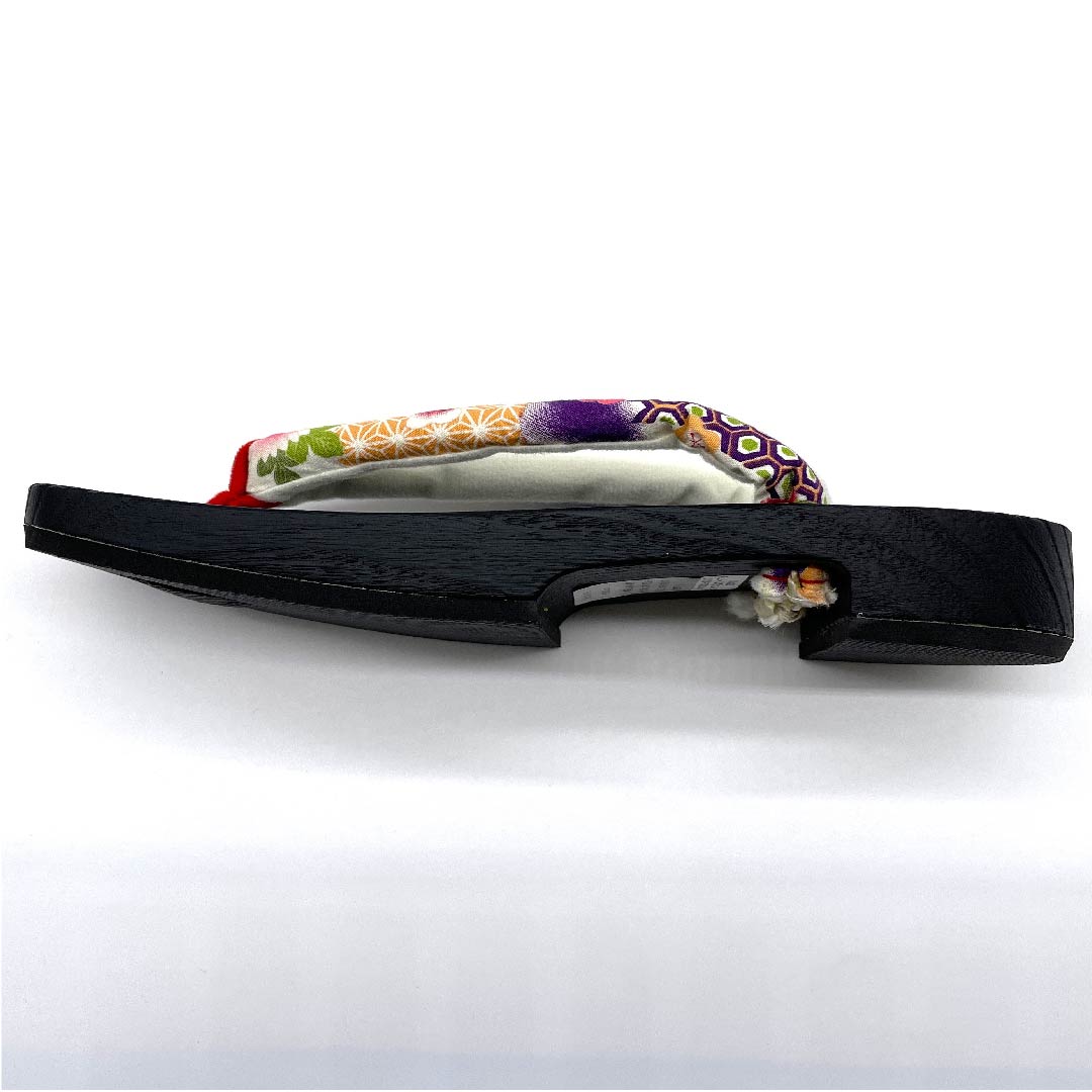(Brand new, unused) Geta (Japanese clogs) Chrysanthemum, cherry blossom, tortoiseshell pattern, XL size, black, NEW rank, 1122000981510