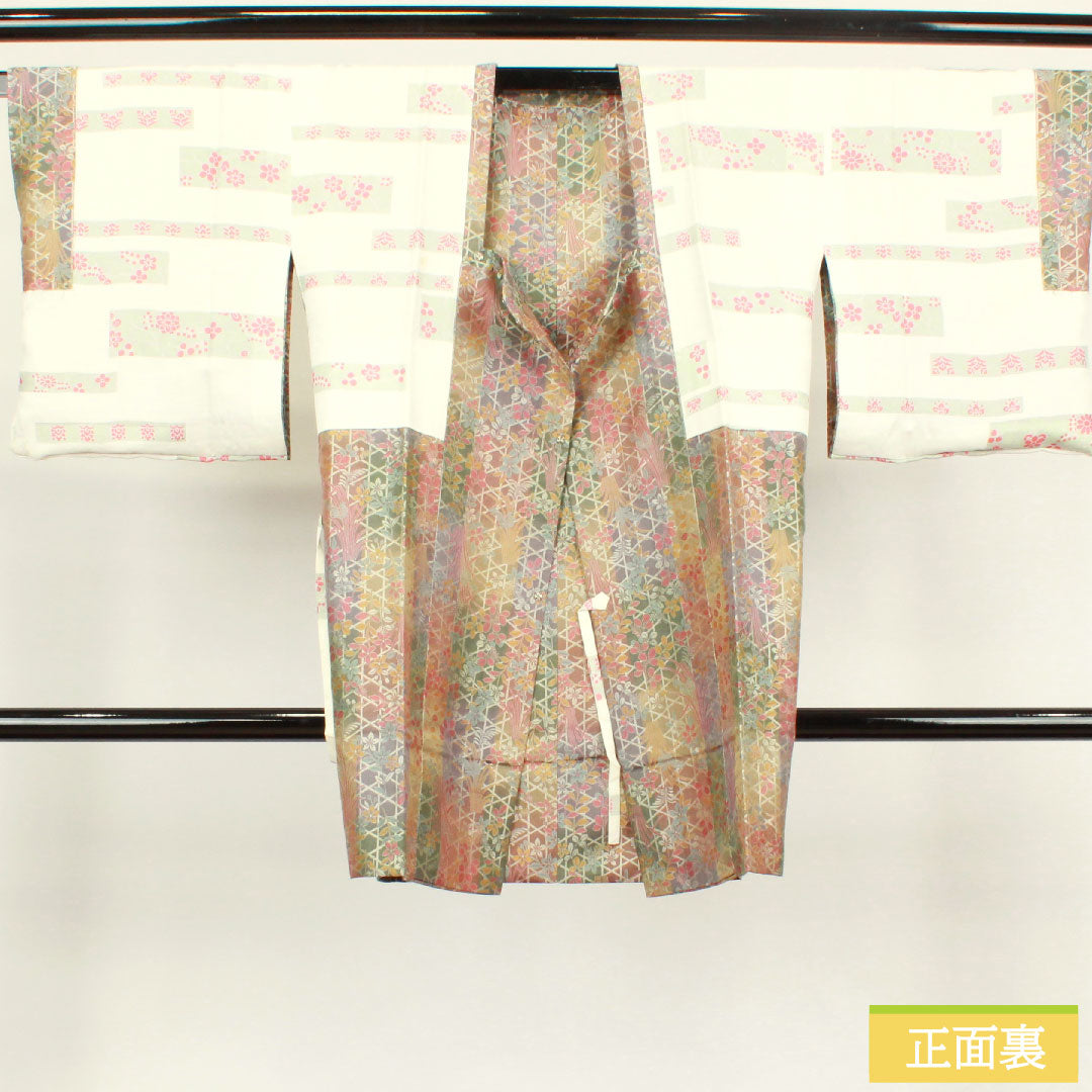 Travel wear, pure silk, length 94cm, sleeve length 64.5cm, floral pattern, A rank, lined, gradation style, 1117000633999