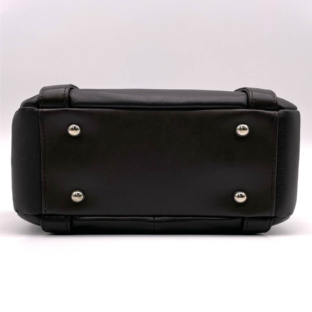 (Like New) Western-style Cowhide Leather Bag, Grade A, Brand New, Cowhide Leather, 2-Way, Brown, 119700014314