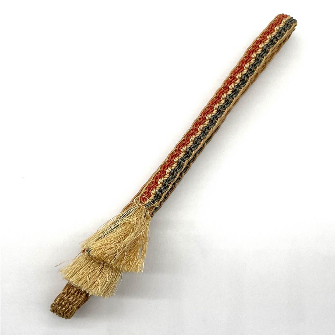 (新古品) 帯締め 正絹 NEWランク 麦藁色(むぎわらいろ) 夏物 長さ約162cm 幅約1.5cm カジュアル ベージュ系 1135004771325