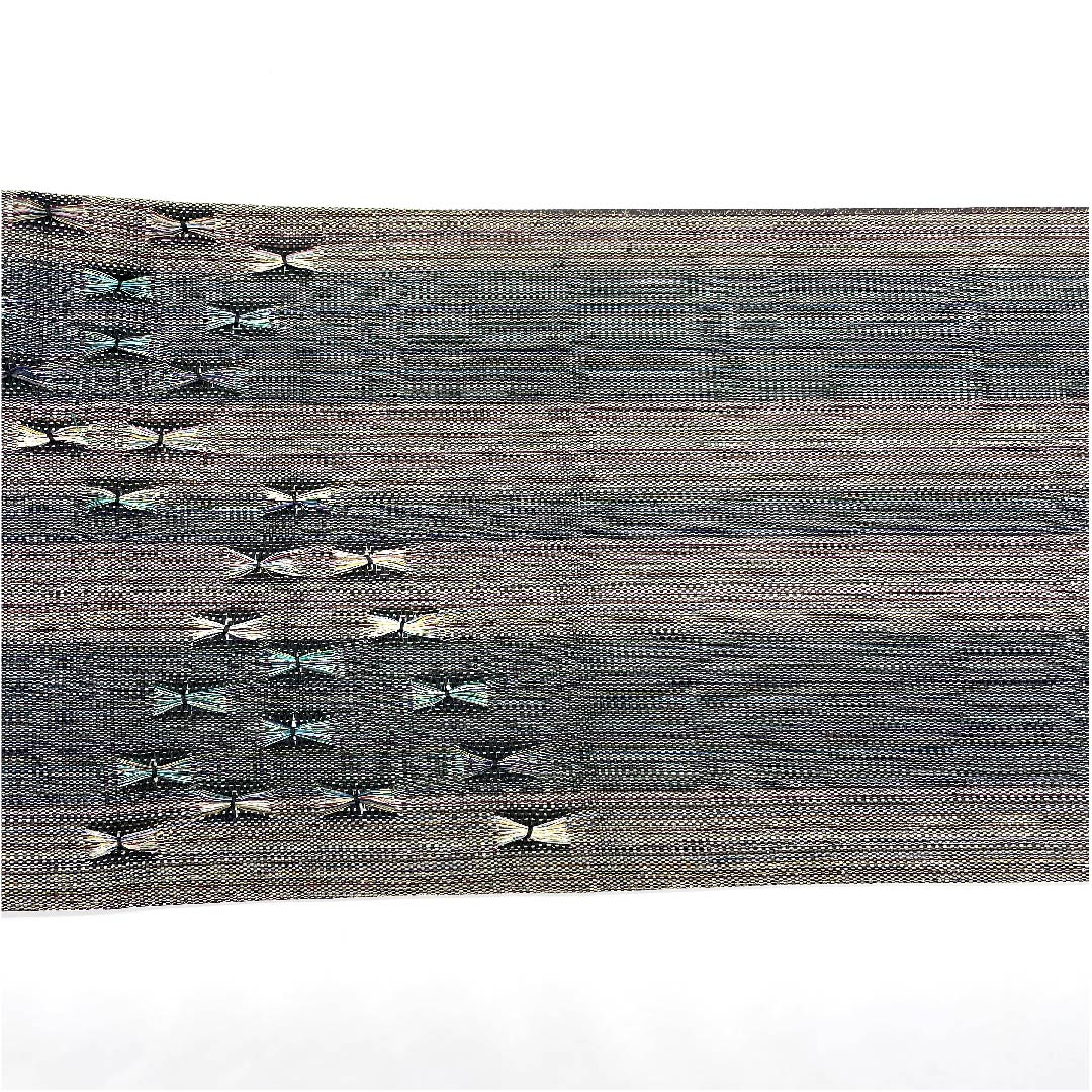 Fukuro Obi, Geometric Pattern, Braided, Made by Hinaya, Length 438cm, Pure Silk, S Rank, Pointed Pattern, Semi-Formal, Gradient Style, 1123006672399