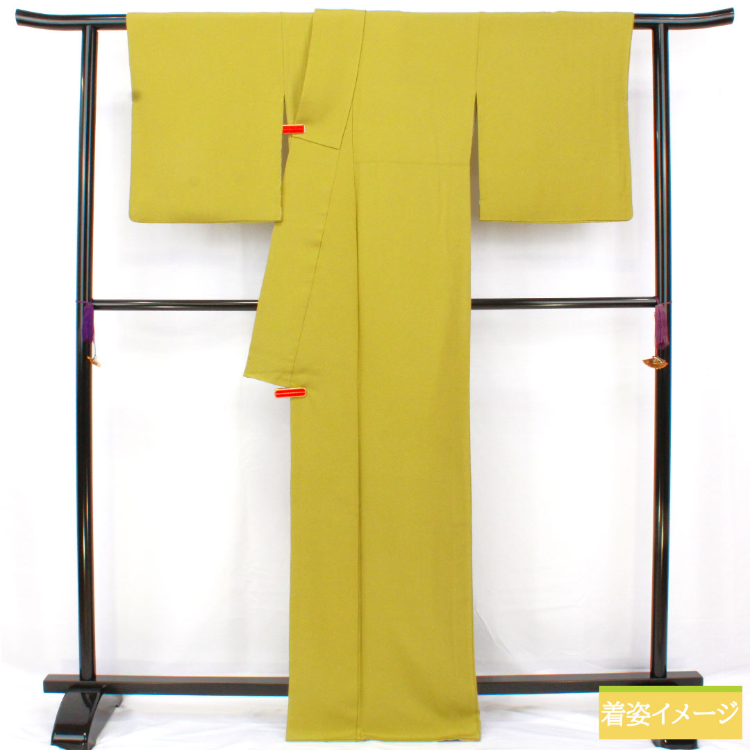 Plain color, pure silk, length 167.5cm, sleeve length 70cm, plain blue leaf color, one crest, ringed quince and flower horn, lined, A rank, green, 1114001973519