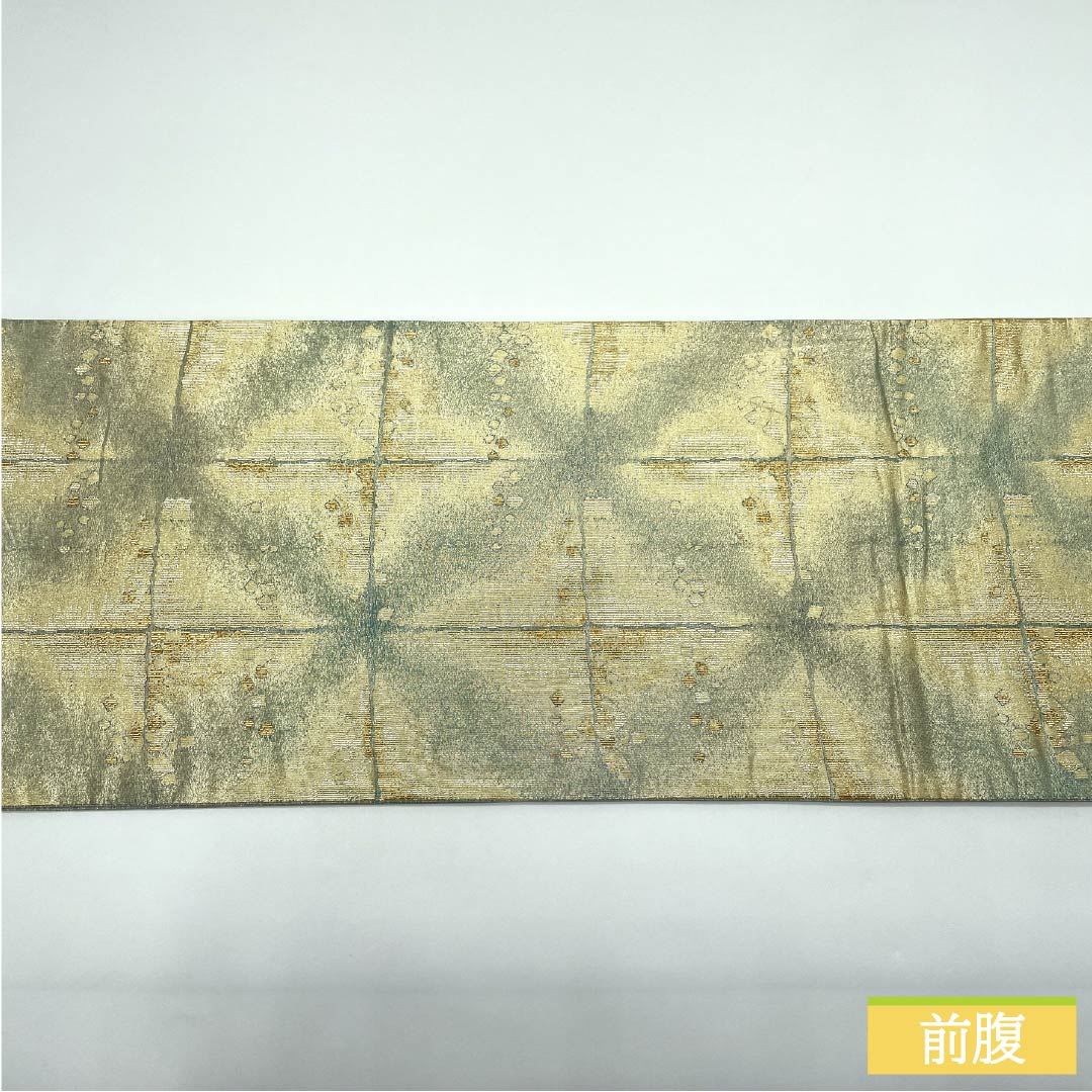 Fukuro Obi (Sash) - Pure Silk, Light Blue (Mizuasagiiro) - For Tomesode (Formal Kimono) - Abstract Pattern - Square - Obi Length: 440cm - S Rank - Six-way - Formal - Light Blue - 1123013472324