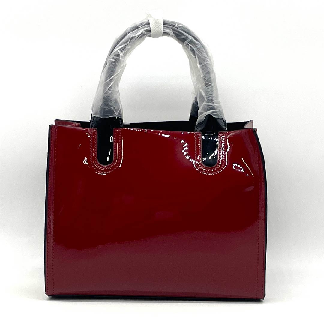 (Like New) Western-style Bag, Cowhide Split Leather, Grade A, Like New, Cowhide Split Leather, 2-Way, Red, 119700034312