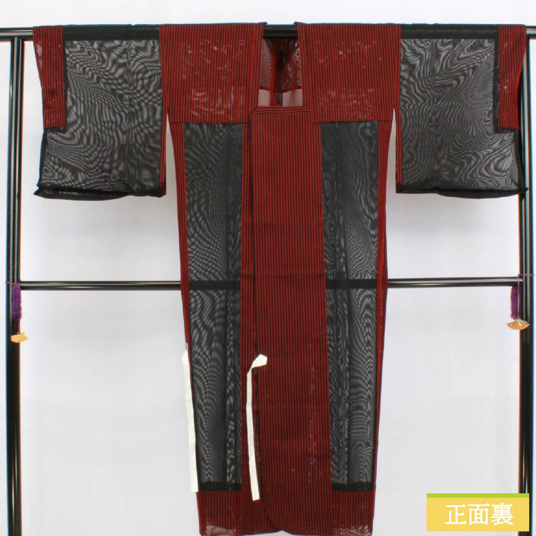 Raincoat, Polyester, S Rank, Length 130cm, Sleeve Length 67cm, Striped, Gauze, Black, 1117001312910