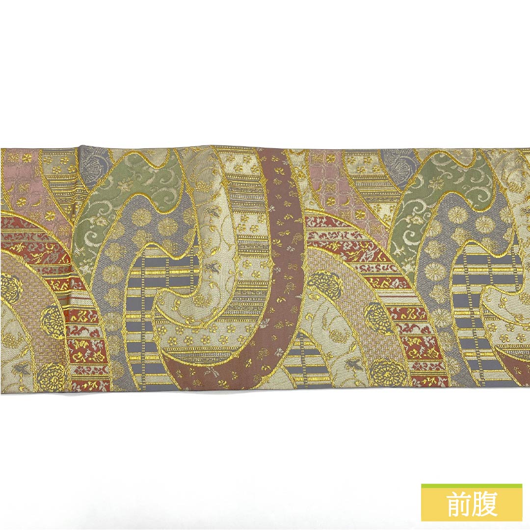 A-Rank Pure Silk Fukuro Obi by Kitade Kogei, Perfect for Tomesode (Tomesode), Artist: Kitade Yosaburo, Classic Pattern, 436cm Long, Six-Ply, Formal, Gradient Pattern, Product Number: 1123015513399