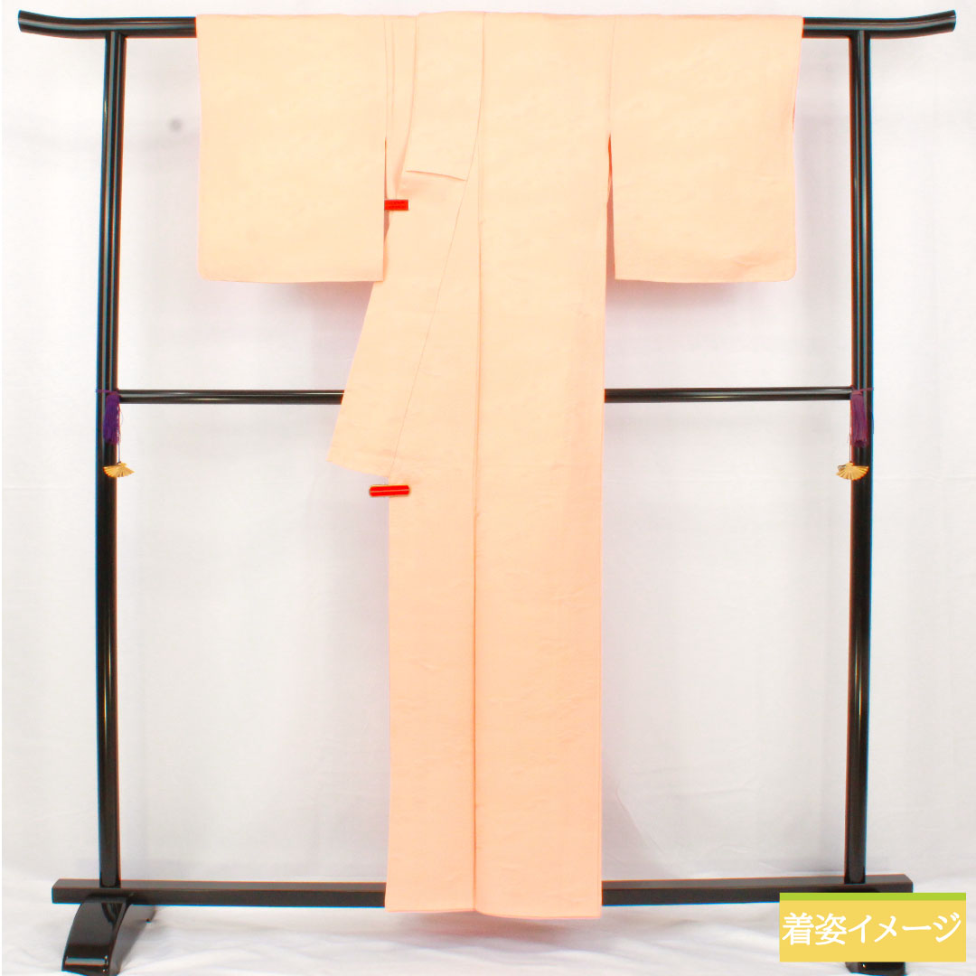Plain color, pure silk, length 157cm, sleeve length 65cm, twill, one crest, downward wisteria, lined, S rank, pink, 1114001862313