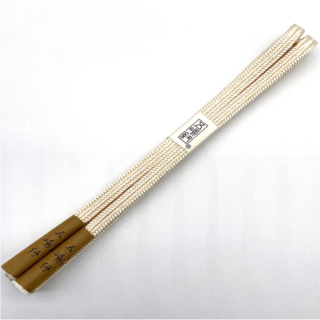 (New old stock) Obi-jime (belt tying) made of pure silk, quarter-length cord, light egg color, Goshima cord, crown (yurugi), Edo braid, length approx. 162cm, width approx. 1cm, casual, S rank, cream color, 1135000402915