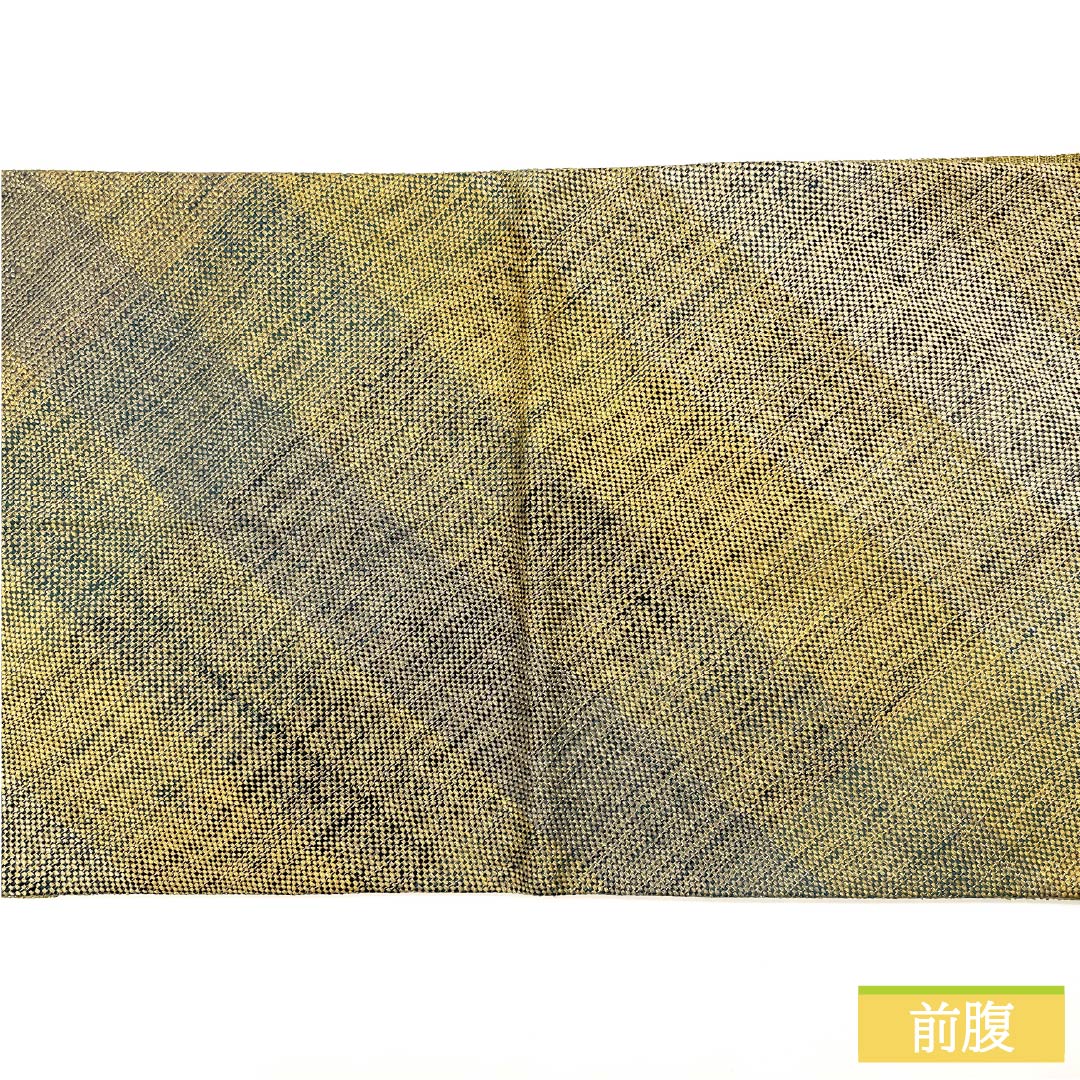 Fukuro Obi, pure silk, made by Hinaya, Nishijin weave, diamond pattern, reversible, obi length 454cm, S rank, full length, semi-formal, gradation style, 1123012622499