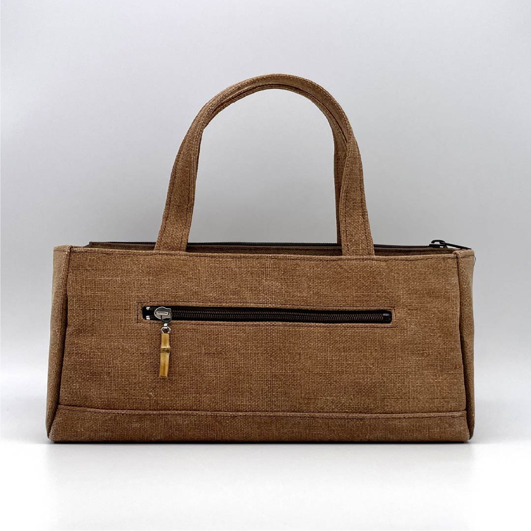 (Like New) Casual Japanese Style Bag, New Rank, Sake Bag, Rikyu Bag, Brown, 113900127114