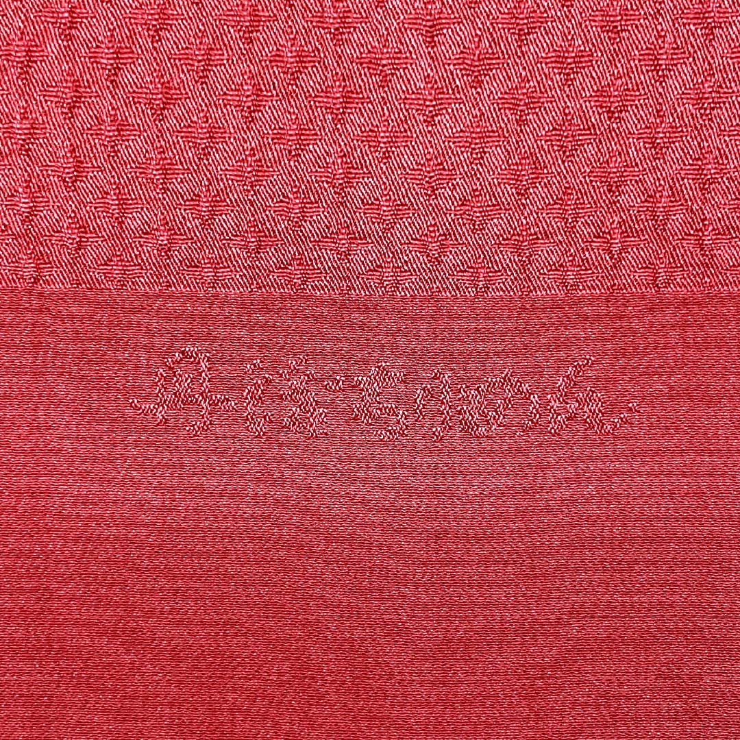 (Unused, pre-owned) Obiage silk NEW rank casual crimson red Tango chirimen Length approx. 172cm Width approx. 29cm Red tone 1136003311912