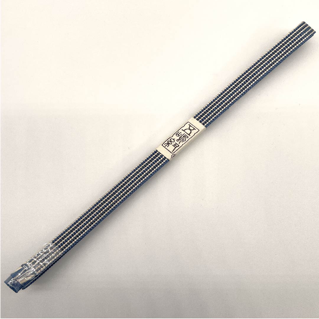 (新古品) 帯締め 正絹 三分紐 裏色(うらいろ) 五嶋紐 新古品 長さ約130cm 幅約0.9cm カジュアル Sランク 青系 1135000772317