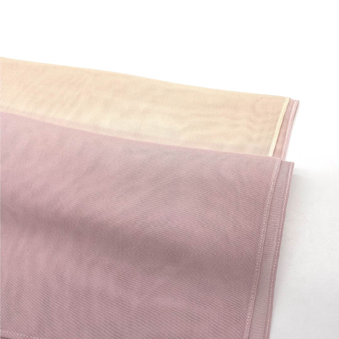 (Like New) Silk Obiage (Sash) - Semi-Formal, Arasomeiro (Faded Red) and Light Egg-Colored (Light Egg-Colored) Gradient, Summer, Approximately 180cm Long, Approximately 29.5cm Wide, Pink, Product Number: 1136002161913