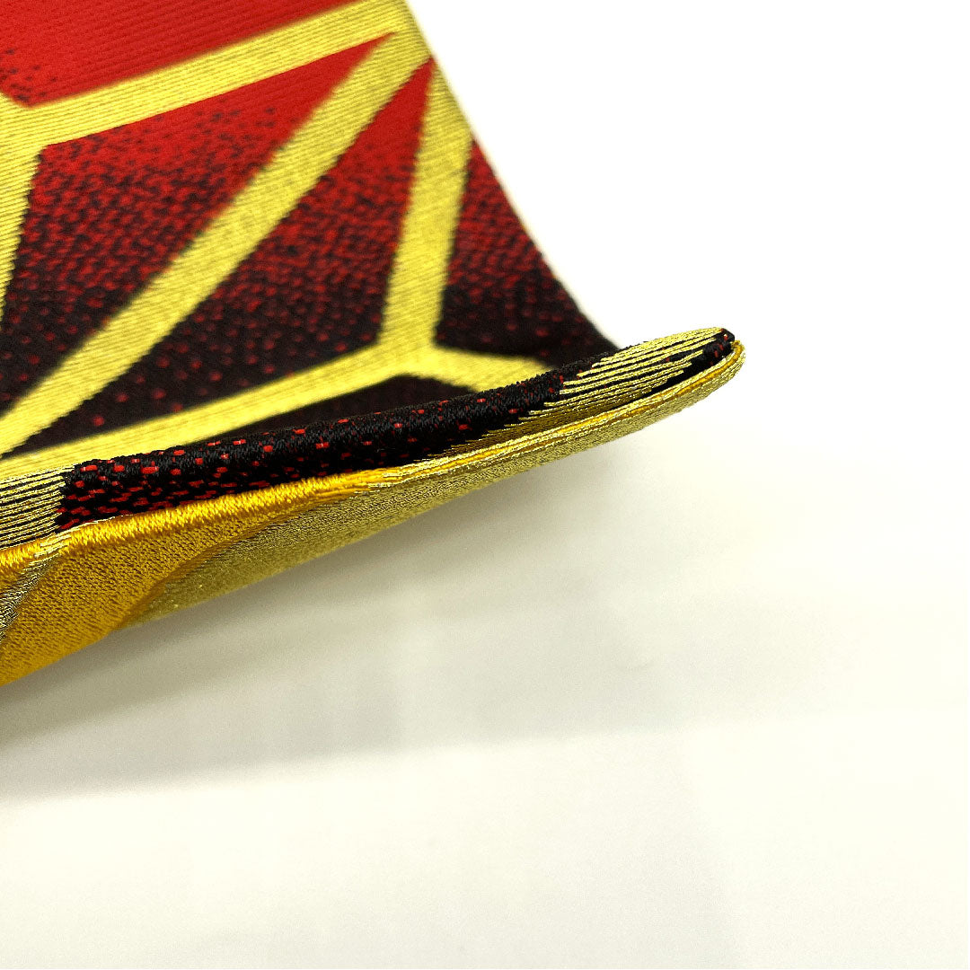 Reversible half-width obi, hemp leaf pattern, obi length 342cm, polyester, gradation type, S rank, 1125000222999