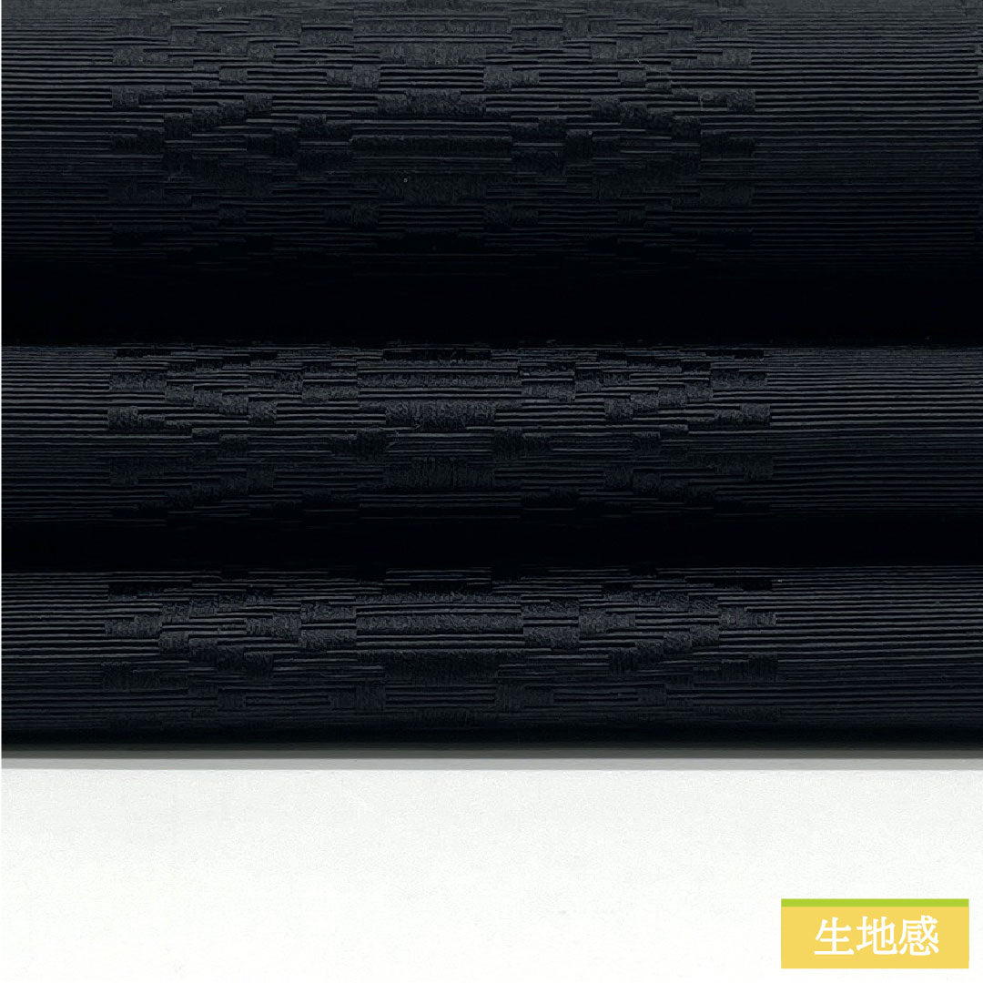 【未仕立】半幅帯 正絹 NEWランク 黒色(くろいろ) 本場筑前博多織 献上柄 独鈷 帯丈380cm 黒系 1125001821310