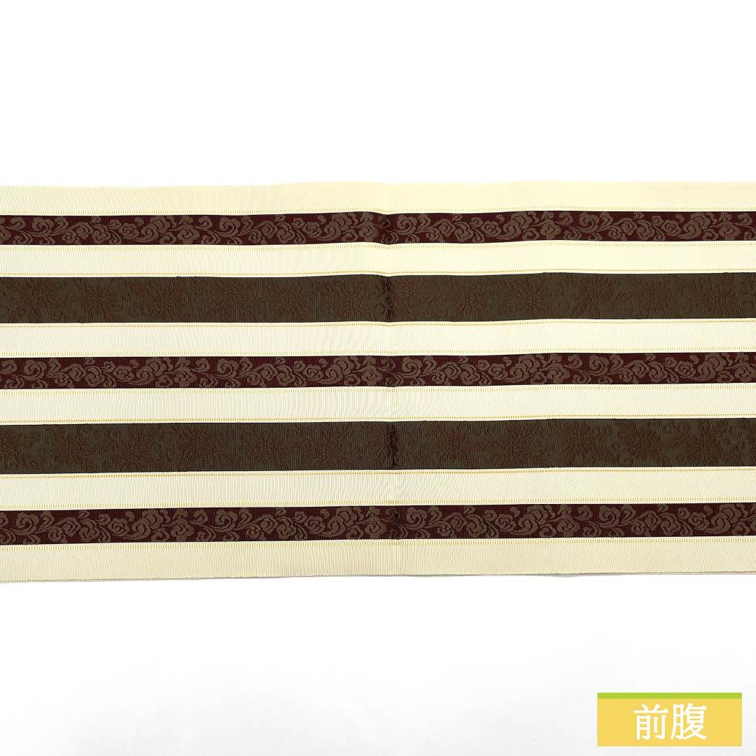 Nagoya Obi, Pure Silk, S-Rank, Off-White, Hakata-ori, Sennen Kobo, Akiko Suga, Length: 380cm, Full Length, Casual, Cream, 1124010462415, Pine Needle Pattern
