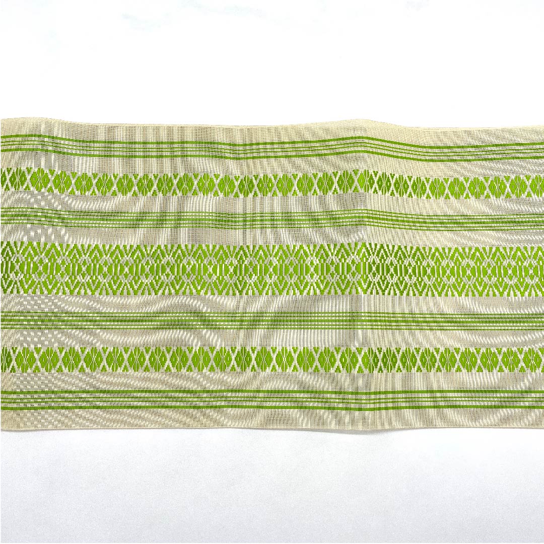 Nagoya obi, off-white, summer obi, gauze, Kenjo pattern, gauze pattern, obi length 356cm, pure silk, S rank, full length, casual, cream color, 1124004452315, Matsuba style
