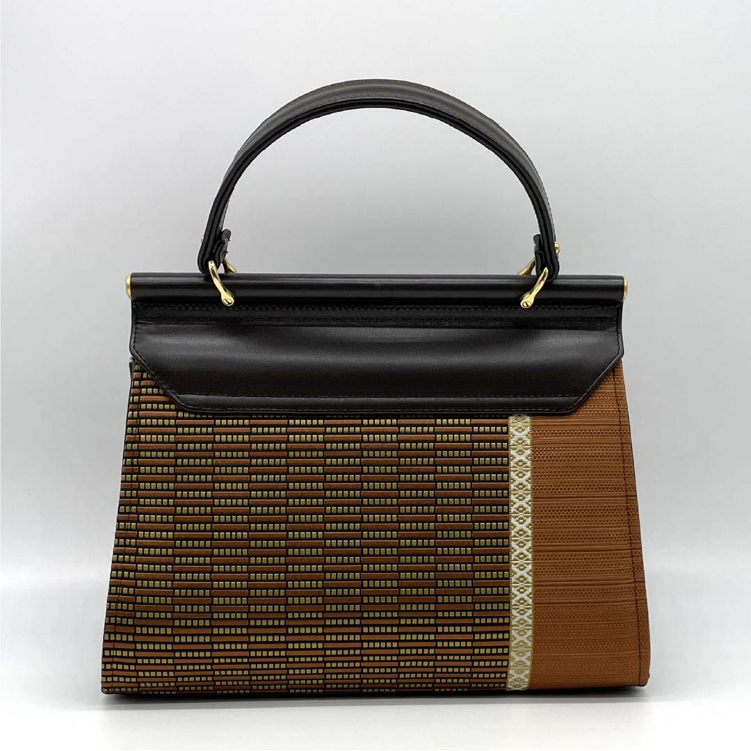 (Like New) Casual Japanese Bag, New Rank, Hakata Ori, Seinosuke, Brown, 113900112114