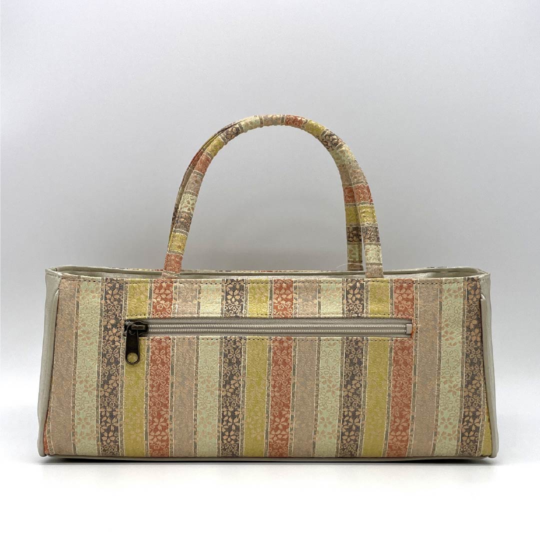 (Like New) Semi-Formal Japanese Style Bag, New Rank, Shosoin Design Rikyu Bag, Beige, 113900119125
