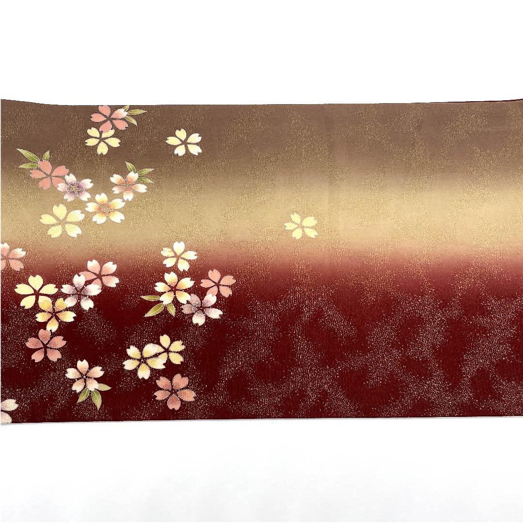 Fukuro Obi Dyed Obi Cherry Blossom Arai Yoshikaze Obi Length 468cm Pure Silk A Rank Six-way Semi-formal Gradient 1123005893499