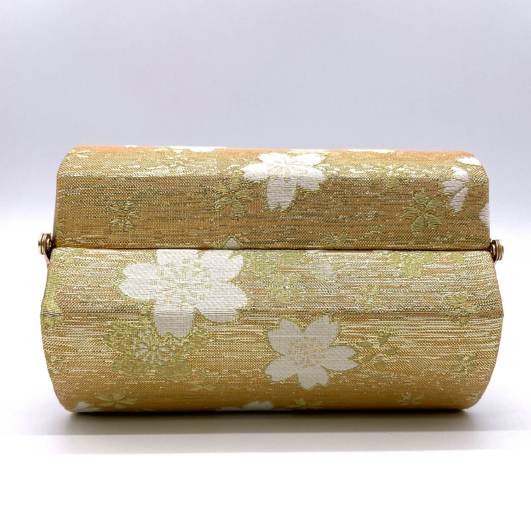 和装バック フォーマル 朱華色(はねずいろ) 振袖用 桜 古典柄 橙系 Aランク 113900038326