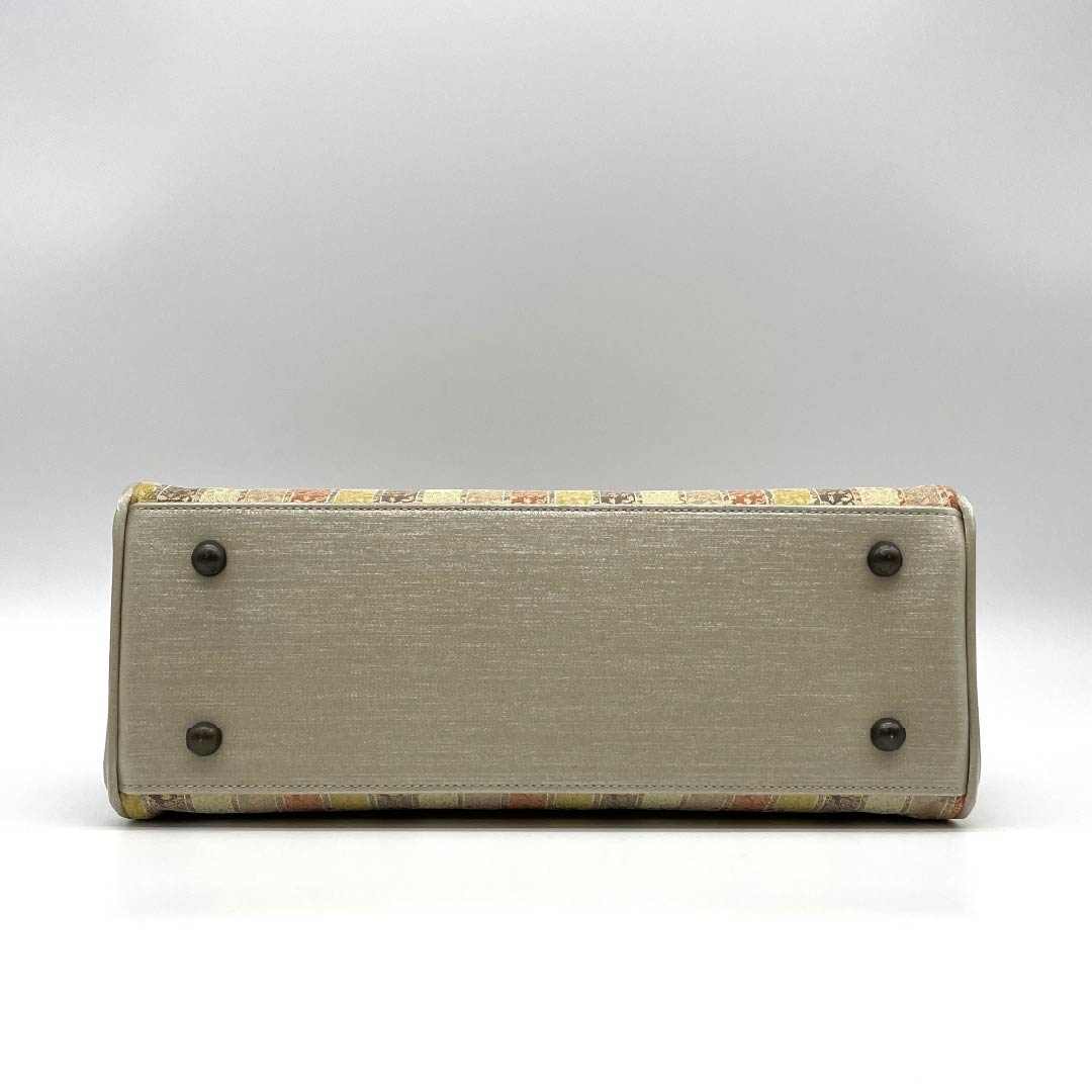 (Like New) Semi-Formal Japanese Style Bag, New Rank, Shosoin Design Rikyu Bag, Beige, 113900119125
