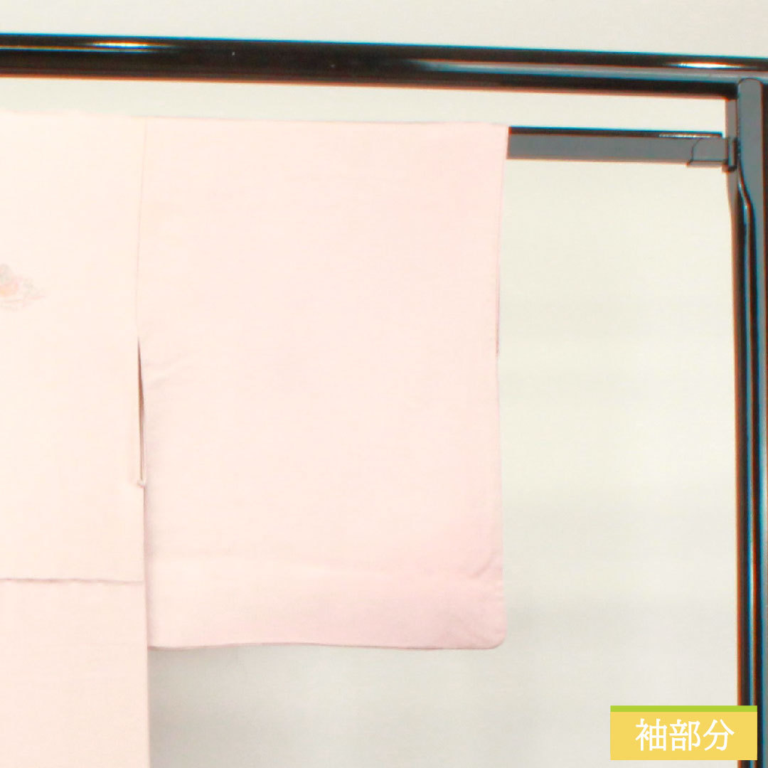 Homongi Pure silk Sleeve length 160cm Sleeve length 62.5cm Fading red Suzhou embroidery Shantou embroidery Treasure S rank Pink 1112003422413