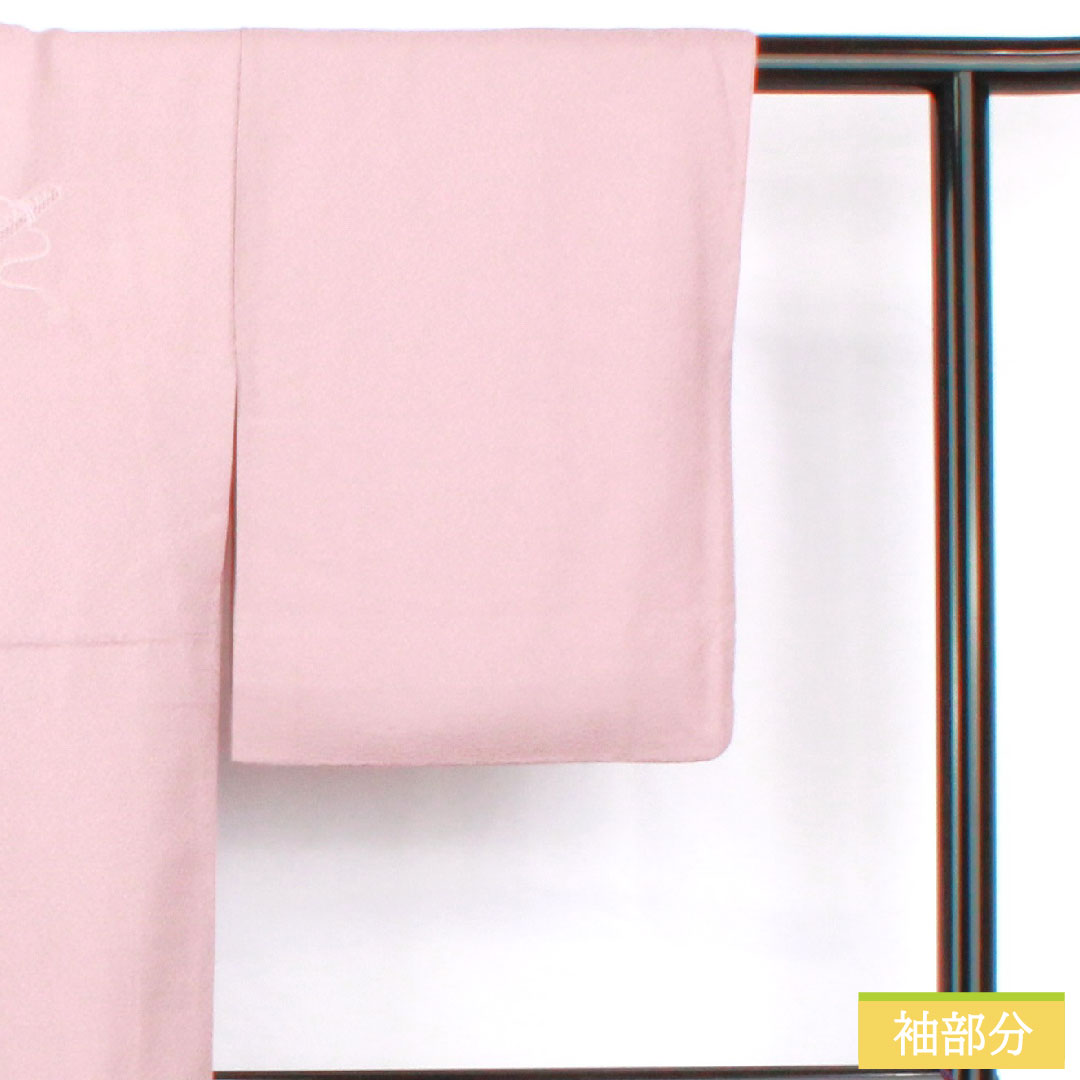 Homongi, pure silk, lined, length 149cm, sleeve length 62cm, light wisteria color, Shantou embroidery, Suzhou embroidery, one crest, medium-shaded five-three paulownia, S rank, purple, 1112005112120