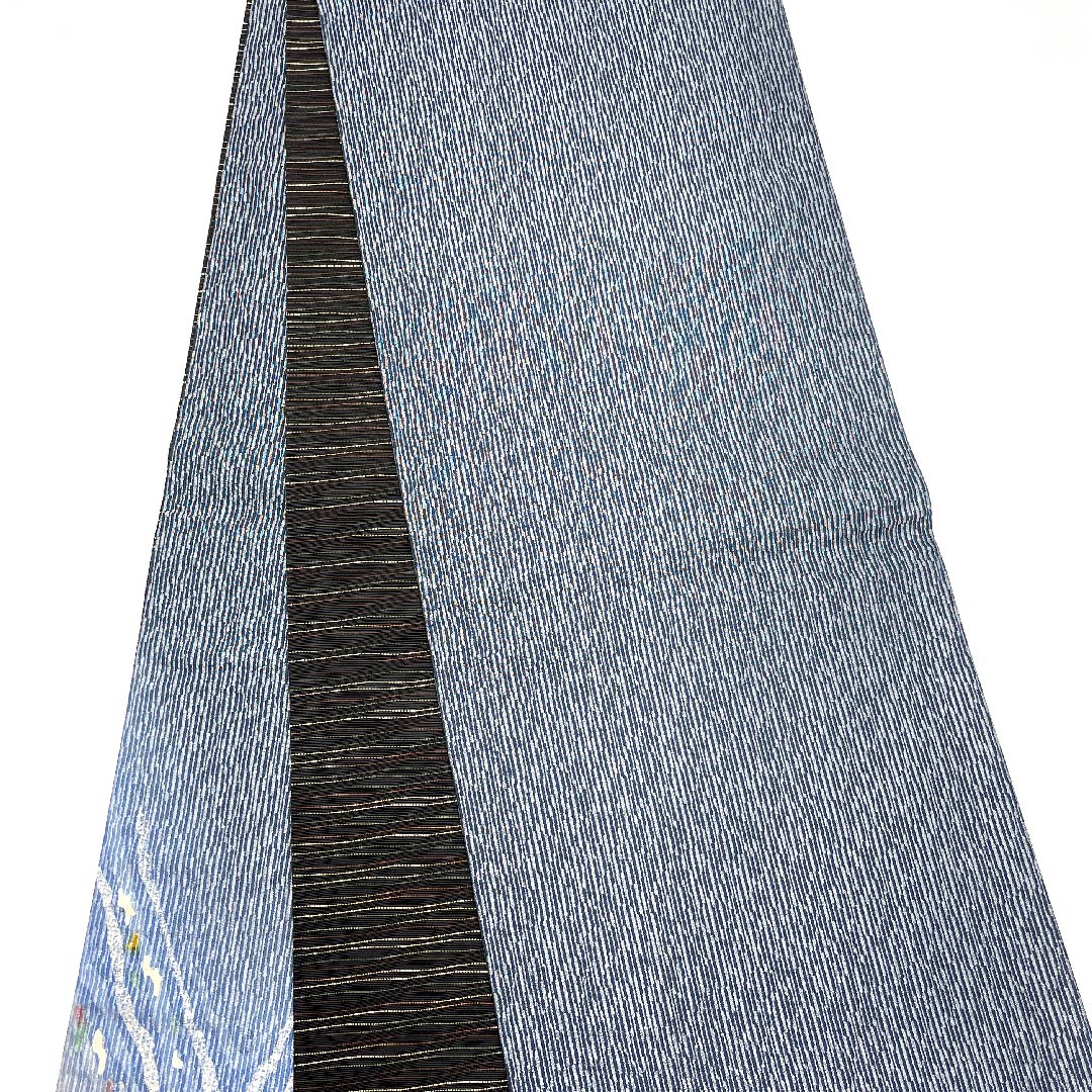 Fukuro Obi Gradient Flowing Water Abstract Pattern Obi Length 458cm Pure Silk S Rank Point Pattern Casual Gradient Style 1123007492499