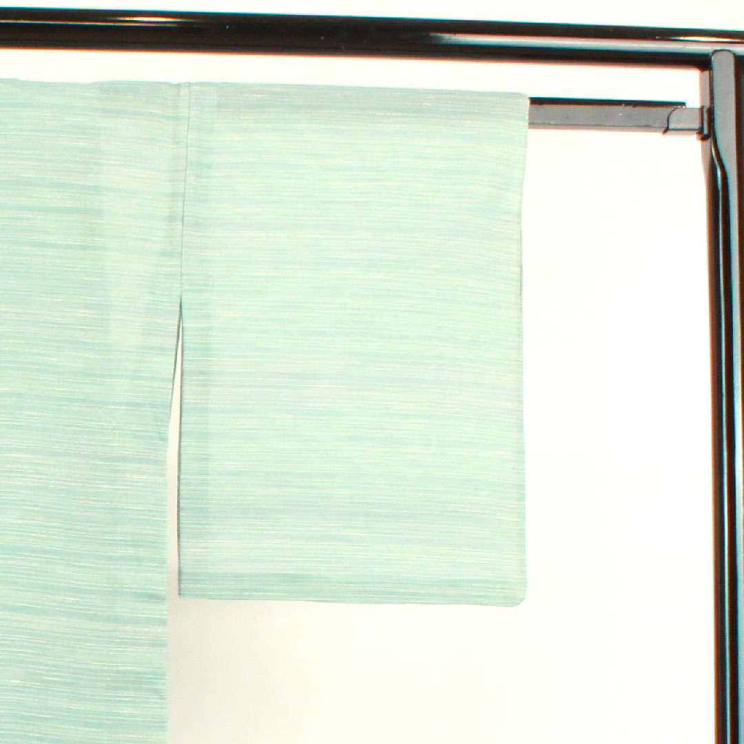 Summer pure silk tsumugi Length 163cm Sleeve length 63cm Light blue Horizontal stripes Gauze A rank Light blue 1132001023424