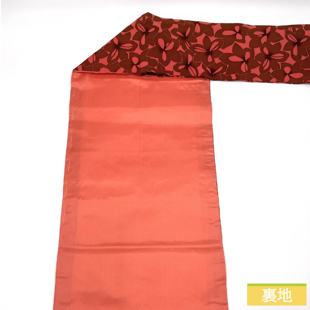 名古屋帯 正絹 Sランク 梅重色(うめがさねいろ) 染め帯 花模様 帯丈353cm 全通 カジュアル ピンク系 1124009412313 名古屋仕立て