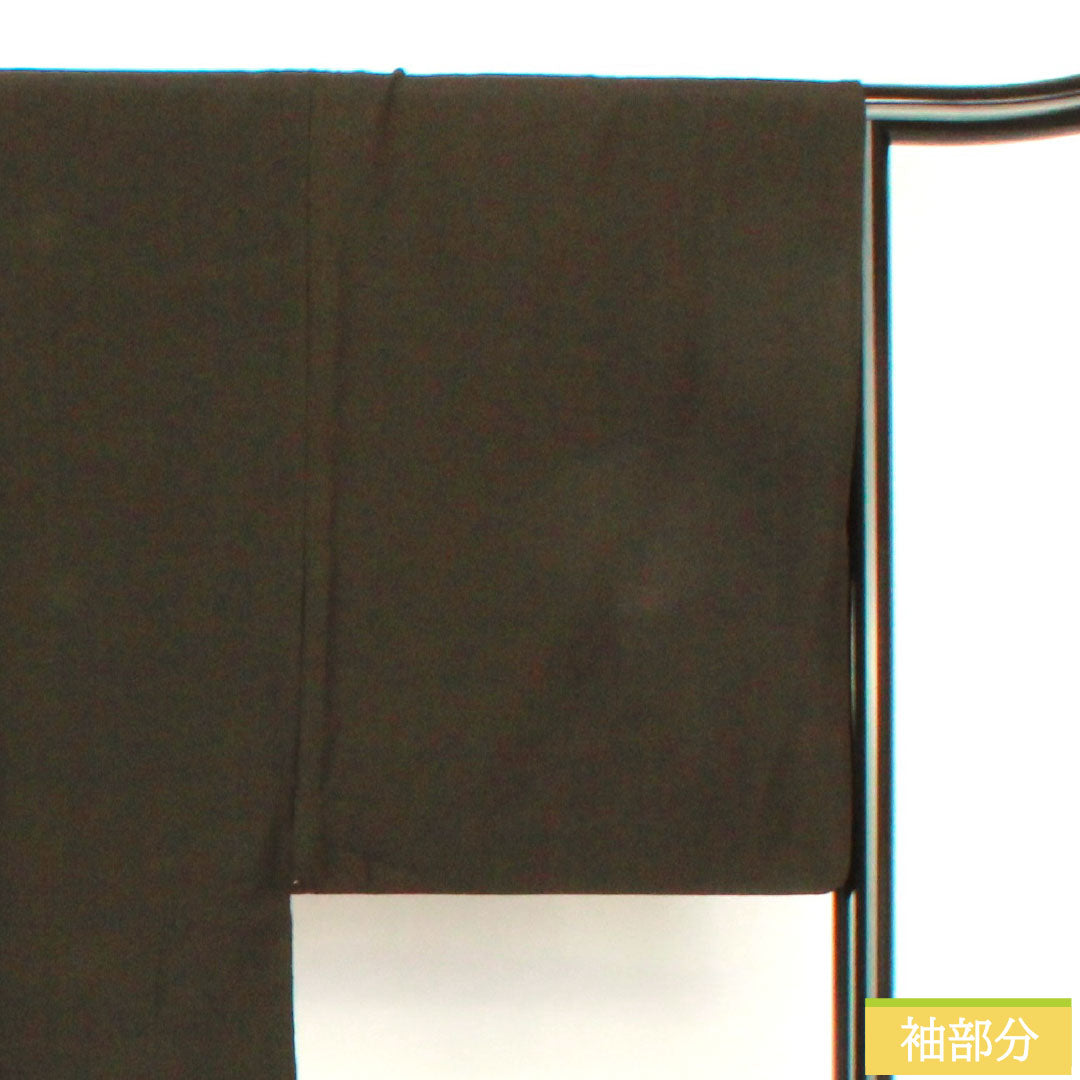 男物 正絹 Aランク 身丈96.5cm 裄丈68cm 縞 茶系 1119001553114