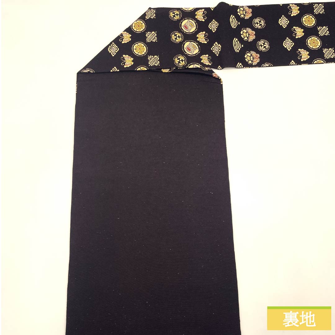 Nagoya Obi, Pure Silk, S-Rank, Crimson Ink Color, Stencil-Dyed, Classic Pattern, Fan Pattern, Length 352cm, Full Length, Casual, Brown, Product Number 1124009752314, Nagoya Style