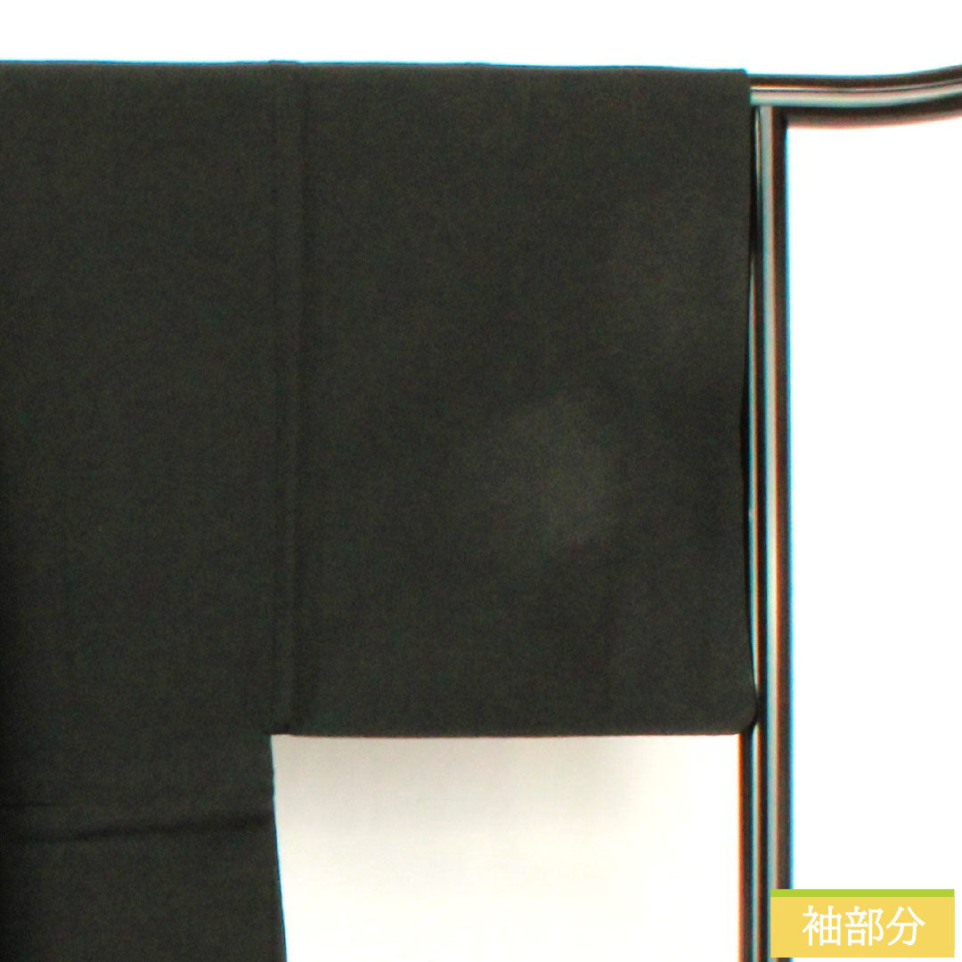 Men's Silk S-Rank Kimono, Length 89.5cm, Sleeve Length 65cm, Solid Black, Product Number: 1119001532110